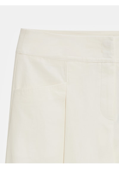 Dilvin 72666 Geniş Paça Pileli Pantolon-ekru