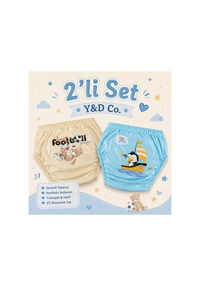 Y&d Co. Tuvalet Alıştırma Külodu Erkek Çocuk 2'li Set 2 Yaş