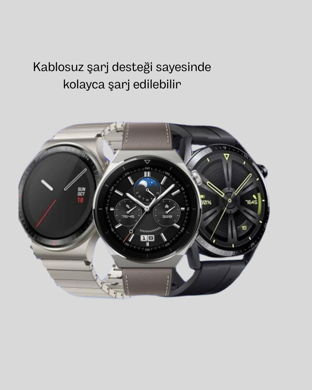 Akıllı Saat Nfc Bluetooth Arama Ve Kablosuz Şarj Özellikli
