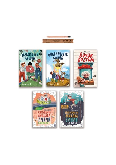 Timaş İlk Gençlik Mükemmeller Kulübü - Başarısızlar Kulübü - Büyük Dostum - Pertevcanın Maceraları Set 5 Kitap
