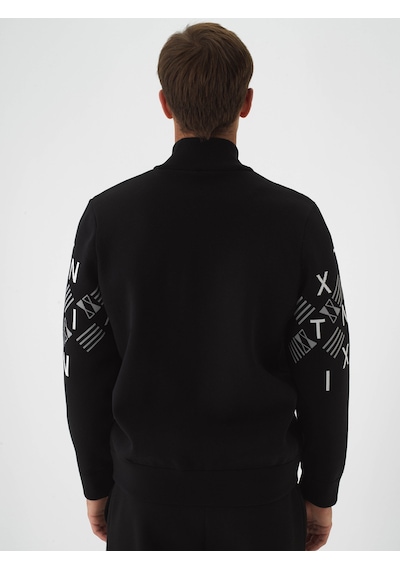 Xint Siyah Formunu Koruyan Regular Fit Hırka 801885