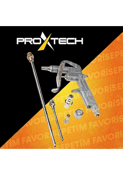 PROXTECH Kompresör Spiral Hava Hortumu 15Mt Hava Tabanca seti