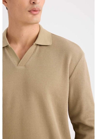 DeFacto Regular Fit Polo Yaka Sweatshirt D7448AX25SPKH185