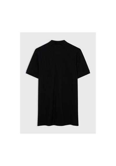 Gap Erkek Siyah Logo Piqué Polo Yaka T-shirt