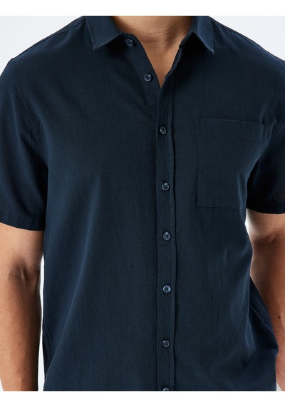 Koton Kısa Kollu Pamuklu Cep Detaylı Slim Fit Gömlek Lacivert 5sam60014hw Lacivert Koton Kısa Kollu Pamuklu Cep Detaylı Slim Fit Gömlek Lacivert 5sam60014hw Lacivert