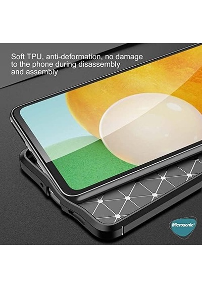 Galaxy A73 5g İçin Kılıf Deri Dokulu Silikon Lacivert Galaxy A73 5g İle Uyumlu Kılıf - Lacivert 50 x 22