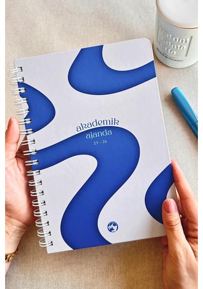 Akademik Ajanda 17x24 Cm Spiralli 25/26 Wave 103 Ivory