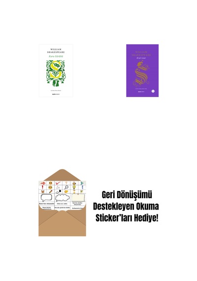 Kuru Gürültü + Kral Lear + Okuma Sticker'ları