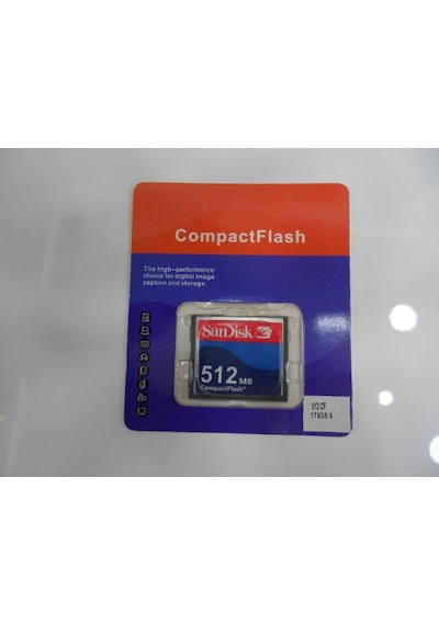 Sandisk 512 Mb Cf Compact Flash Hafıza Kartı 512 Mbcnc Kartı