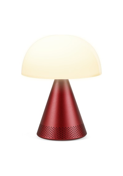 Lexon Mina L Led Lamba Ve Bluetooth Hoparlör Koyu Kırmızı Kırmızı