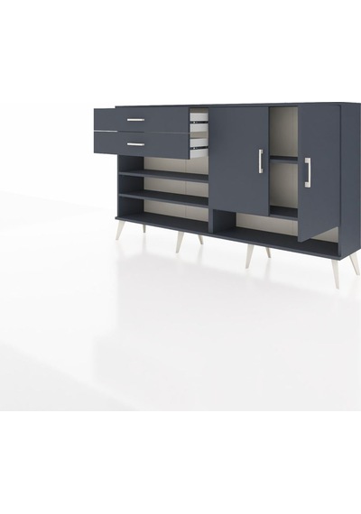 Arges Konsol 4 Raflı 2 Çekmeceli 2 Kapaklı 176x30x99 Antrasit-antrasit Antrasıt/antrasıt - Antrasıt Arges Konsol 4 Raflı 2 Çekmeceli 2 Kapaklı 176x30x99 Antrasit-antrasit Antrasıt/antrasıt - Antrasıt