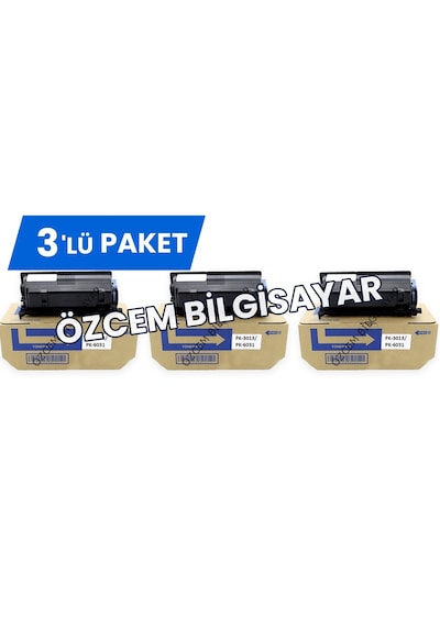 Utax Pk-3013/pk-6031 P-4531/p-4536/p-5536 Uyumlu Siyah Toner -3 Lüi -paket -japon Toner