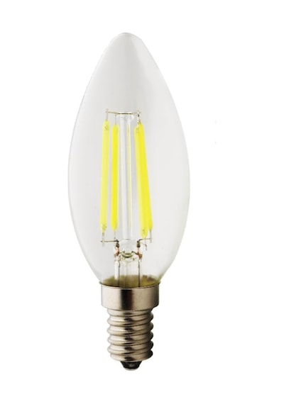 Şeffaf Cam C35 Rustik Led Filament Ampul 4w E14 Gün Işığı Vintage