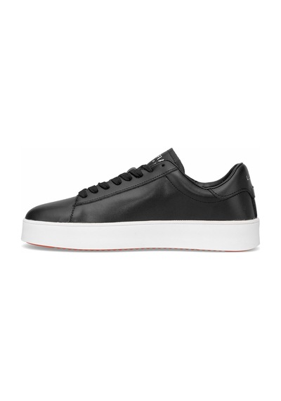 Lufian 111230254 Anton Erkek Hakiki Deri Klasik Sneaker Siyah Siyah
