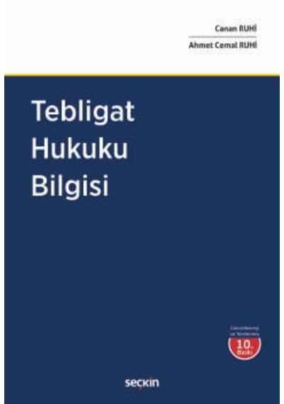 Tebligat Hukuku Bilgisi Canan Ruhi,ahmet Cemal Ruhi