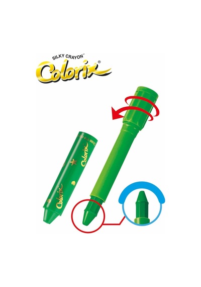 Amos Colorix Silky Crayon Üçü Bir Arada  Boya 24 Renk