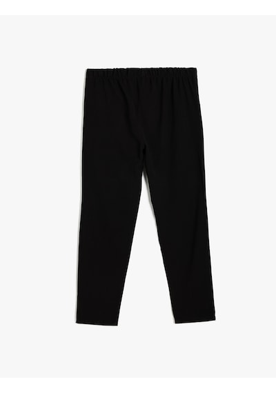 Koton Chino Okul Pantolonu Cep Detaylı Dar Kesim Siyah 5wkg40001aw Siyah