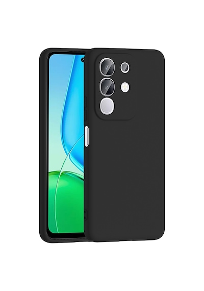 Kilifone - Vivo Y29 4g Uyumlu Kılıf Esnek Koruyucu Mara Lansman Kapak - Lacivert - T37824