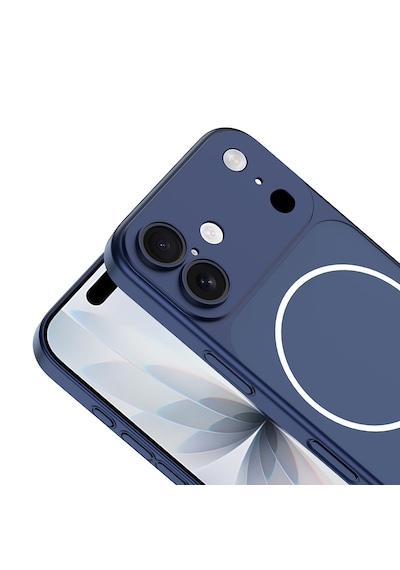 Apple Uyumlu iPhone 16 Kılıf 17 Görünümlü Kılıf Kamera Korumalı M-safe Şarj Özellikli Premium Pürüzsüz Şık Kapak Turuncu