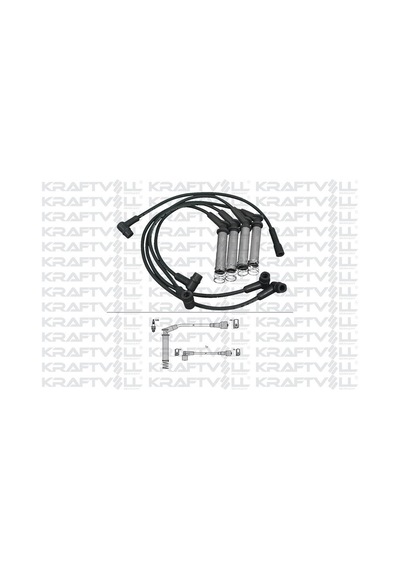 Kraftvoll-05070226 - Bujı+bobın Kablo Takımı Astra F 1,8/2,0 8v