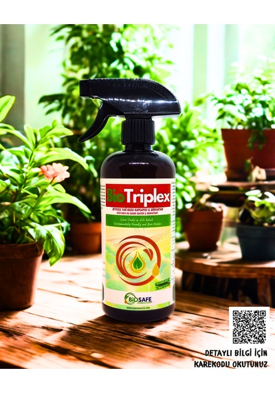 BioTriplex 500 ml – Ev ve Süs Bitkilerinde Görülen Kırmızı Örümcek, Trips ve Akarlara Yönelik Doğal Bakım Ürünü