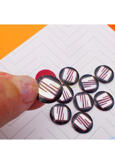 Seat Metal Alaşım Anahtarlık Logo Amblem 14mm Anahtarlık Değildir