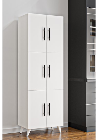 Ae-3010 Nehir Beyaz Çok Amaçlı Mutfak Dolabı & Banyo Dolabı, Kile