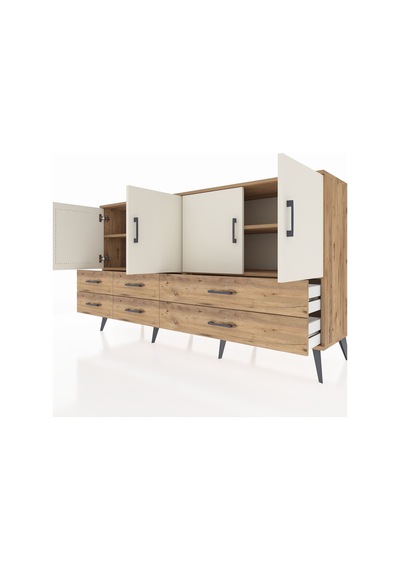 Hyperion Konsol 6 Raflı 6 Çekmeceli 4 Kapaklı 176x44x99 Çam-aytaş Çam-aytaşı/çam Hyperion Konsol 6 Raflı 6 Çekmeceli 4 Kapaklı 176x44x99 Çam-aytaş Çam-aytaşı/çam