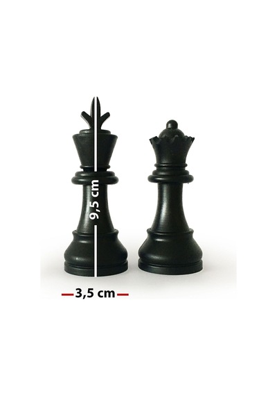 Star Polyester Kaplama Sedef Satranç Takımı 54x54 Cm
