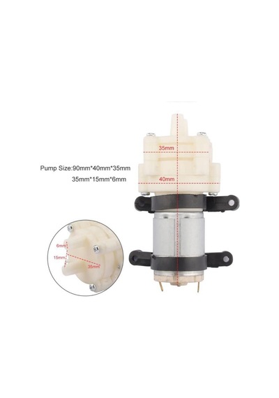 Hobimekatronik Dc 6-12V Mini Su Pompası R385 Akvaryum Sera