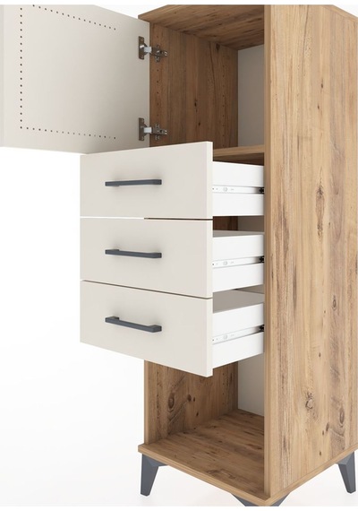 Hyperion Dolap Tek Raflı 3 Çekmeceli Tek Kapaklı 44x44x134 Çam-aytaşı Atlas Çam Hyperion Dolap Tek Raflı 3 Çekmeceli Tek Kapaklı 44x44x134 Çam-aytaşı Atlas Çam