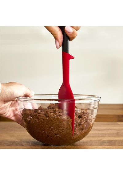 Tefal Ingenio+ Geniş Uçlu Spatula Kırmızı