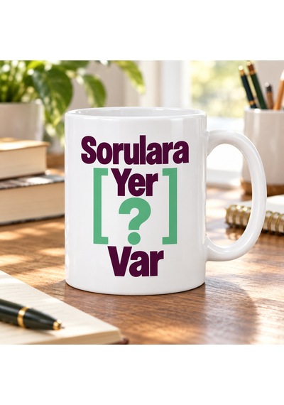 Bezos Sorulara Yer Var Tasarımlı Porselen Kupa - Model 474 Bezos1