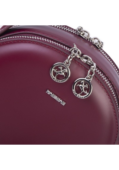 Nas Bag Mini Kadın El Ve Çapraz Çanta 17x17 Cm Bordo Bordo
