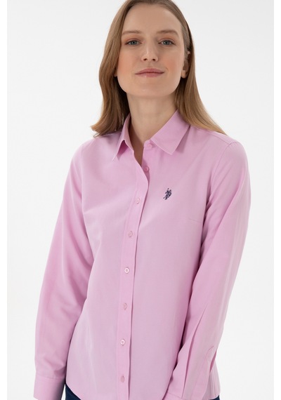 U.s. Polo Assn. Kadın Pembe Gömlek Basic 50307726-vr041 Pembe