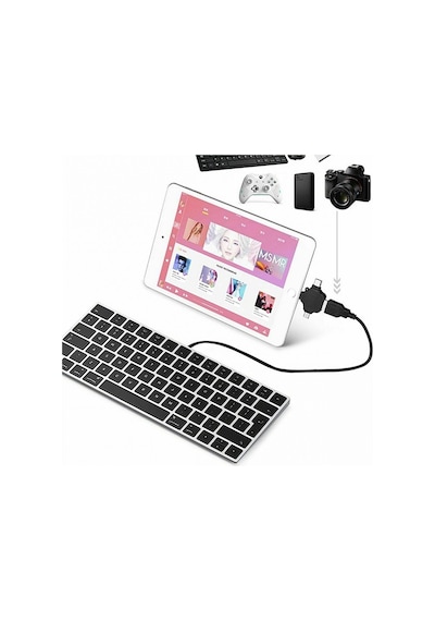 5003 Lightning Apple Uyumlu iPhone Type-C Micro Usb Dişi Çevirici Adaptör