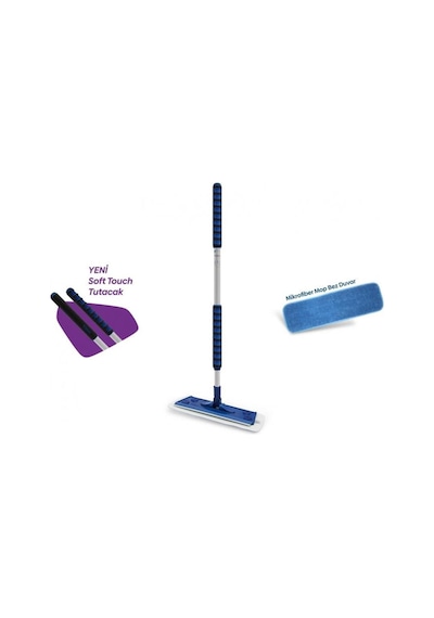 Silva Adanzeye Mikrofiber Tekli Duvar Mop Set