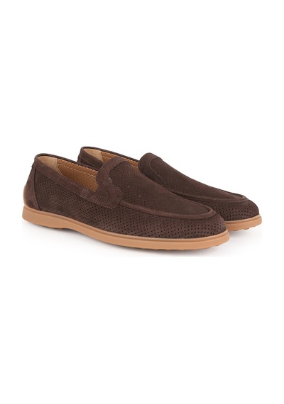 Libero Erkek Loafer Ayakkabı Hakiki Nubuk Deri Mokasen Yazlık Delikli Bağcıksız Esnek Kauçuk Taban L6011 Kahve Libero Erkek Loafer Ayakkabı Hakiki Nubuk Deri Mokasen Yazlık Delikli Bağcıksız Esnek Kauçuk Taban L6011 Kahve