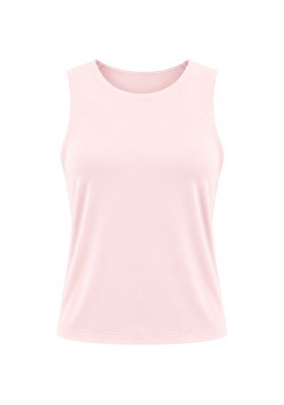 Bonbon Kadın Basic Kolsuz İçi Yarım Astarlı Tshirt Bb2538 Pembe