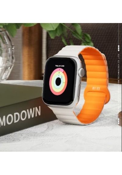 Akıllı Saat Uyumlu Premium Manyetik Silikon Kordon - 42 / 44 / 45/ 49 Mm - Watch Band