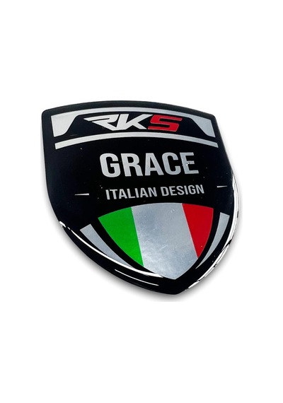 Arora Grace 3d Gümüş Arma Sticker Redlinegrafik