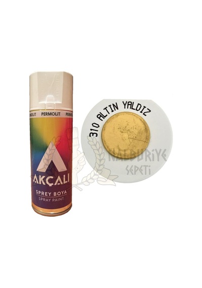 Akçalı Akrilik Sprey Boya Altın Yaldız 400 Ml - 310