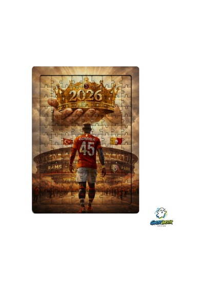 Ghostbastır Design Galatasaray Osimhen 99 Parça Ayaklı Puzzle Dekoratif Çocuk Yapbozu 0157