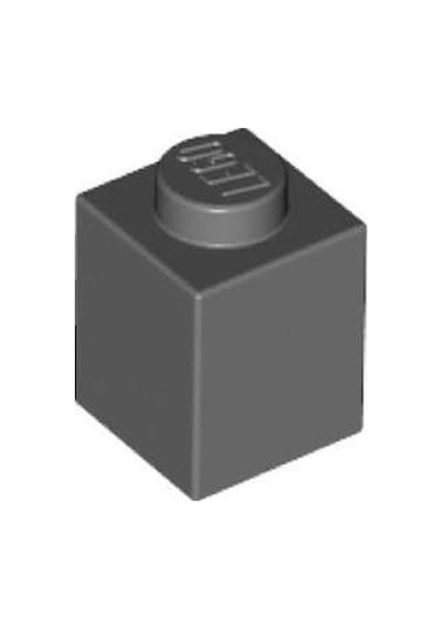 Yedek Parçalar: Duvar Parçası: 100 Adet 1x1 Koyu Gri 3005 - Parts: Brick: 100 Piece 1x1 Dark Bluish Gray 3005