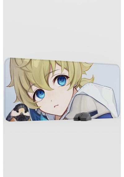 Mika Genshin Impact Anime Oyuncu V4 - 90x40 Xxl Gaming Mouse Pad Fare Altlığı