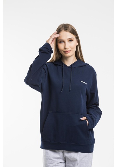 SPR21K61Baskılı Kapş.Kanguru Cepli Sweatshirt
