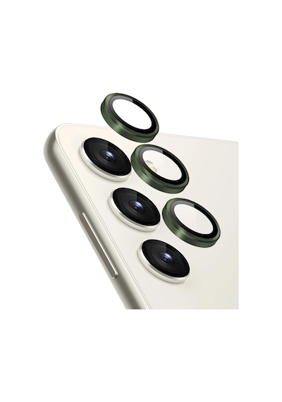 Microsonic Samsung Galaxy Uyumlu S24 Fe Tekli Kamera Lens Koruma Camı Koyu Yeşil