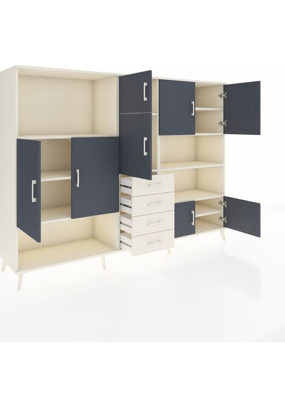 Hyperion Dolap 9 Raflı 4 Çekmeceli 8 Kapaklı 220x44x163 Aytaşı-an Aytaşı-antrasit/aytaşı Hyperion Dolap 9 Raflı 4 Çekmeceli 8 Kapaklı 220x44x163 Aytaşı-an Aytaşı-antrasit/aytaşı