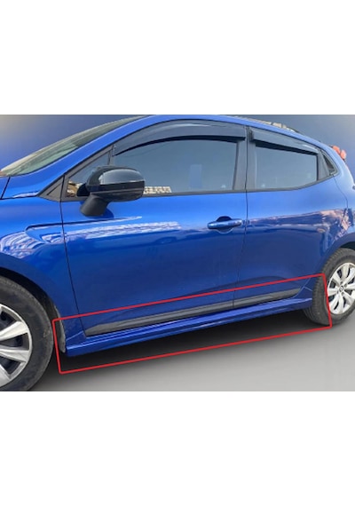 Renault Clio 5 Rs Yan Marşpiyel Seti Mat Siyah Plastik 2 Adet 2020 2021 2022 2023 2024