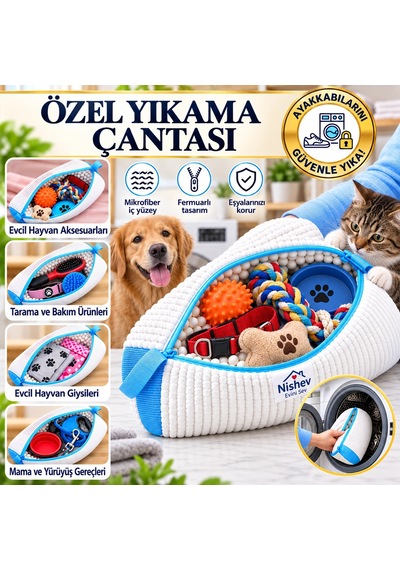 Özel Tasarım Ayakkabı Ve Hassas Eşya Yıkama File Çantası- Mikrofiber Fermuarlı Koruyucu Yıkama Files Çok Renkli